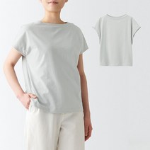 무인양품 여성용 MUJI 슬리브 저지 프렌치 티셔츠 BBA15ZZZ 2p