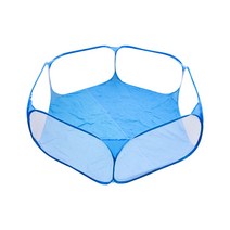애완 동물 Playpen 휴대용 패션 오픈 실내/야외 작은 동물 케이지 게임 놀이터 울타리 햄스터 Chinchillas 기니 PigsF, 블루