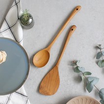 티크 조리도구 뒤집개 볶음스푼 3type, 뒤집개 사각 중, 뒤집개 사각 중