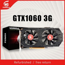 그래픽카드 veineda gtx 1060 3gb gpu nvidia gefore 게임용 8008mhz 192bit gddr5 비디오 gtx1060 3gb 리퍼브, 없음