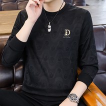KAQIA 긴팔티셔츠 남성 패션 라운드 캐주얼 봄가을 긴팔 NZ6046