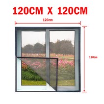 1+1 방충망 원단 현관 창문 미세 롤 모기장 미세먼지 시공 교체 여름 안티 창 스크린 메쉬 에어 얇은 명주 그물 방진 그물 애완 동물 고양이 세느 강 이동식 빨 지원 사용자, 폭 120cm x 높이 120cm, 회색