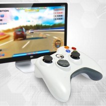 토이스타일 XBOX 360 PC용 게임패드 호환벌크 유선컨트롤러 조이스틱, Free/XBOX360게임패드_화이트|벌크|
