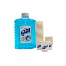애니가글 스페아민트향 1.5L 가글컵 가글디스펜서, 애니가글 1.5L 6개+ 가글컵 15ml 720개