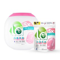 엘에이 올인원 캡슐세탁세제 핑크블라썸 80개입+30개입, 핑크80+핑크30, 단품