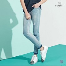 [르윗] 여성 L톤 앵클스트레이트 데님 팬츠