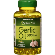 MAPEinc 천연 마늘 오일 영양제 알리신 알리린 5000mg 심혈관 건강 지원, 250 softgels