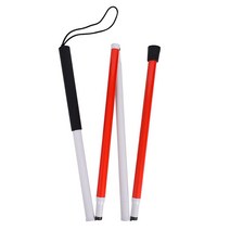 Baitaihem 시력 장애인 및 맹인을 위한 접이식 블라인드 반사 알루미늄 지팡이(스타일-C), Style-C