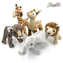 베스트에버 리얼 애니멀시리즈 동물인형 5종 사자 기린 코끼리 사슴 재규어, 리얼애니멀 사슴