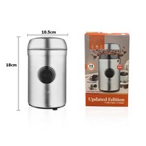 슬레이어머신 업소용 커피머신 220V 200W 75g 가정용 커피 그라인더 전기 분말 소형 반자동, [01] Silver Gray, [01] EU