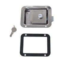 자동차도구수리 도구 상자 공구 자동차도구수리 스테인레스 패들 도구 핸들 트럭 상자 트레일러 래치 + 2X 키