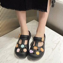 에르모소 여성 웨지 스트랩 통굽 아쿠아 슬리퍼 여름 사계절 물놀이 아쿠아슈즈 샌들 H-S039