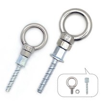 스텐 아이볼트 스크류 앙카 볼트 3/8 삼부 1/2 연부, 스텐아이볼트&스크류앙카(너트형), 3/8(삼부) 세트