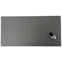 TG 가죽 데스크 매트 책상 패드 테이블 논슬립 와이드 대형 마우스 장패드, 페브릭 그레이