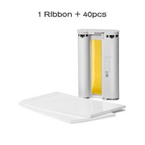 프린터 악세사리 Xiaomi-Mijia 6 인치 인화지 리본 프린터 세트 포토 앨범 6 인치, 1R 40p