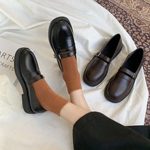 발편한 메리제인 통굽 키높이 둥근코 로퍼 브람스