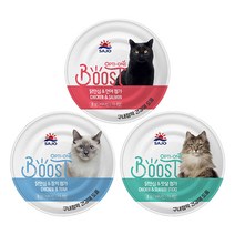 사조 옵티원 부스트 고양이캔 160g 1박스 24캔 연어 참치 맛살 3종, 24개