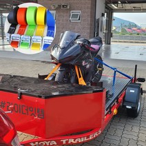 바이크 스트랩 화물 고정끈 오토바이스트랩 트레일러 모토캠핑 용달 깔깔이, 주황, 버클(3M)