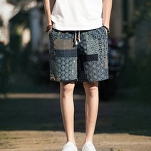 시티라벨 여름 밴딩 패턴 반바지