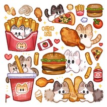 [이짱따상점] 치코님도안 패스트푸드 인스 스티커