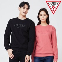 [게스진]게스 MM4K9465 공용 게스로고 기모 맨투맨 티셔츠