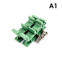 2pcs pcb 25mm din 레일 장착 어댑터 회로 기판 브래킷 홀더 캐리어 클립 제어 보드 어댑터, 초록
