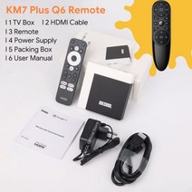 미디어박스 미디소프트 영상재생 미디어플레이어 MECOOL-KM7 플러스 TV 박스 안드로이드 11 넷플릭스 4k, 06 KM7 Plus Q6_01 미국 플러그