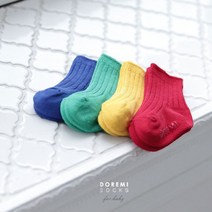 PGM^*^몰SS)유아동양말 P도레미신호등 4족세트 남여공용양 아말 귀여운양 어린이양 동양^*췤pgm