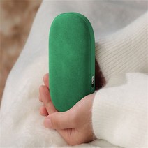 겨울 미니 휴대용 USB 벨벳 손 모바일 보조베터리 충전식 히터 핸드 워머, [01] Emerald Green