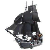 레고 호환 캐리비안의 해적 2종 해적선 LED 블랙펄 앤여왕의 복수 중국레고, A.블랙펄기본