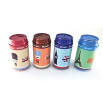 [바보사랑] 2500캔저금통, 색상:하늘, 상세 설명 참조