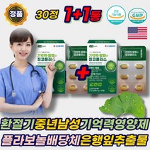 환절기 두뇌 기억력 영양제 징코 혈행 개선 은행잎 추출물 GINKGO 필수아미노산 비타민 B군 하루한알 플라보놀배당체 징코빌로바 수험생 부모님 어르신 노인 시니어 에좋은 추천 선물
