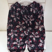 대폭 아이티 저지스판 블랙바탕 플라워 70537 B1