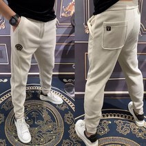 jiji유러피언추동패션간지 V미인골드로고 두툼면사 9부바지