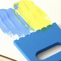 미술학원 수업용 물감놀이 스펀지 4종 자녀선물 유아물감 어린이날선물 드로잉붓