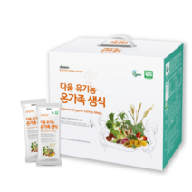 다움 유기농 온가족생식 40g x 30포 1개월분 유기농분말 생식 비건 아침식사대용