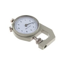 0 10mm 0.1mm 다이얼 두께 게이지 테스터 가죽 금속 시트 측정 도구 361074