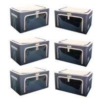 마이닝 땡땡이 리빙박스 66L, 네이비, 2개