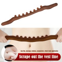 프롭테라피 나무 발 롤러 우드 케어 괄사 마사지 기구 천연 탄화 나무 스크래핑 마사지 스틱 바디 마사지 스파 구 포인트 트리트먼트 guasha 휴식 마사지 스틱, 52cm 탄화목