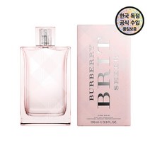 [버버리_향수] [공식수입원] 버버리 브릿 쉬어 EDT 100ML, 1개