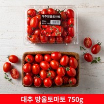 대추 방울토마토 완숙 고당도 방울토마토 750g 1팩 당일상품 발송, 4개