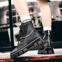 여름 남성 부츠 라이더 부츠 워커 트렌디남 jinmai V2-black