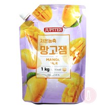 푸드올마켓_ 쥬피터 저온농축 망고잼 1kg-파우치, 1개, 1kg