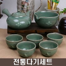 alltems☆ 청자 운학 5인 다기세트 8p ⊙◎0ºea
