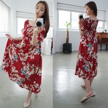 배꼽 D57-2 프리지아 빅사이즈여성의류 비치롱원피스 44~120 비치웨어
