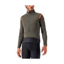 카스텔리 남성용 Alpha RoS 2 Light Jacket Military Green/Fiery RED-Black L
