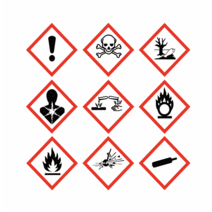 MSDS 경고문자 GHS 그림문자 경고표지 픽토그램 스티커, 디자인2