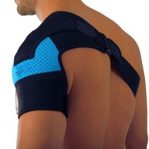 석회성건염 회전근개염 보호대 어깨 인대 힘줄 늘어남 조절 가능한 스트랩이 있는 지지대 통기성 네오프렌 지지대, 푸른, l