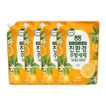 LG생활건강 퐁퐁 친환경주방세제 리필 1.2L, 6개