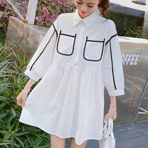 가바바 여성 미니원피스 귀요미 블랙스티치 원피스 G42103